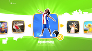 Alphabet Song on the Just Dance 2018 menu (Kids Mode)