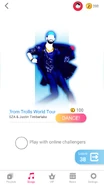 Just Dance Now coach selection screen (phone)