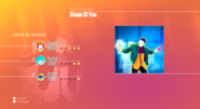 Just Dance 2018 routine selection screen