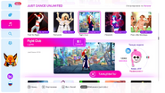 Fight Club on the Just Dance 2019 menu