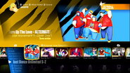Turn Up the Love (Sumo Version) on the Just Dance 2018 menu