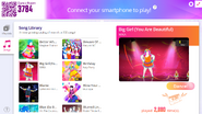 Big Girl (You Are Beautiful) on the Just Dance Now menu (2020 update, computer)