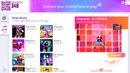 Despacito (Extreme Version) on the Just Dance Now menu (2020 update, computer)