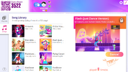 Flash (Just Dance Version) on the Just Dance Now menu (computer)