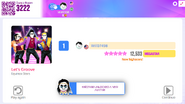 Just Dance Now scoring screen (2020 update)