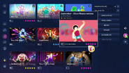 September (Disco Fitness Version) on the Just Dance 2023 Edition menu