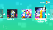 Ugly Beauty on the Just Dance 2020 menu (Wii)
