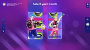 Just Dance 2026 Edition coach selection screen