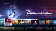 Rock n’ Roll (Will Take You to the Mountain) on the Just Dance 2016 menu