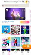 Starships (Charleston Version) on the Just Dance Now menu (2020 update, phone)