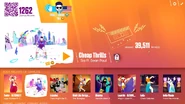Cheap Thrills on the Just Dance Now menu (2017 update, computer)