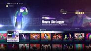 Moves Like Jagger on the Just Dance 2016 menu