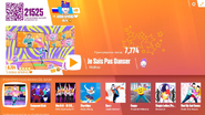 Je sais pas danser on the Just Dance Now menu (2017 update, computer)