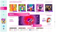 Sayonara on the Just Dance 2020 menu