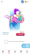 Just Dance Now coach selection screen (phone)
