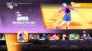 How Deep Is Your Love on the Just Dance 2018 menu