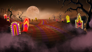 Disco graveyard background