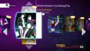 What Makes You Beautiful on the Just Dance 4 menu (Wii/PS3/Wii U)