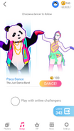 Just Dance Now coach selection screen (phone)