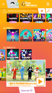 There Is Nothing Better In The World (Ничего на свете лучше нету) on the Just Dance Now menu (2017 update, phone)