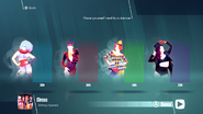 Just Dance 2018 coach selection screen (camera)