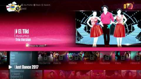 Just Dance 2017 - Menu