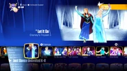 Let It Go on the Just Dance 2018 menu