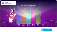 Just Dance 2019 coach selection screen