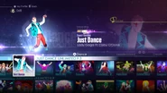 Just Dance (Sweat Version) on the Just Dance 2016 menu