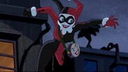 Harley with 'joker' bag