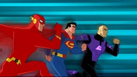 Luthor's aerodynamic streamlining gives him the edge