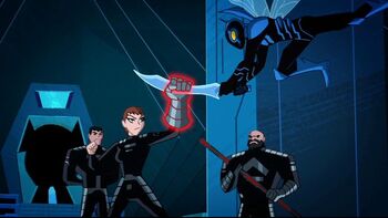 "General Zod is for the chop," thinks Blue Beetle.