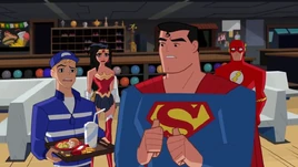 Superman guiltily admits he ordered the Super Size.