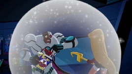 Stargirl threatens to devalue Cyborg's collectibles