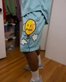 mesh joy shorts - sea blue $108