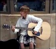 Justin Bieber singing at the Avon Theatre 2008