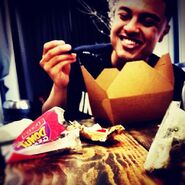 Fredo eating