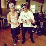 Justin Bieber and Maejor Ali January 2013