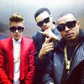 Justin Bieber with Maejor Ali and Khalil