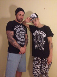 Jeremy and Justin Bieber