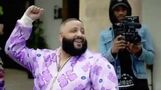 DJ Khaled giving handshake to Justin Bieber