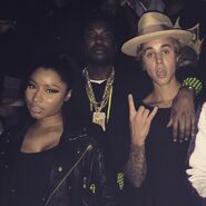 Nicki Minaj, Meek Mill and Justin Bieber