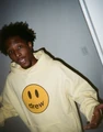 deconstructed mascot hoodie - light yellow $148