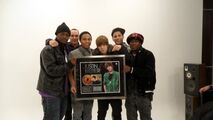 Justin Bieber platinum plate