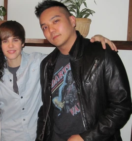 Justin Bieber with August Rigo