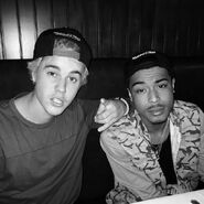 Justin Bieber and Khalil January 2015
