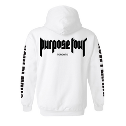 Purpose tour deals hoodie white