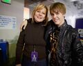 Mama Jan with Justin Bieber