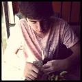 justinbieber "Chaz eating edamame for the first time." via Instagram