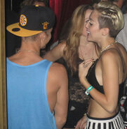 Justin Bieber and Miley Cyrus June 2013
